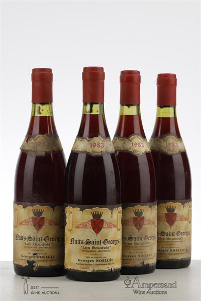 NUITS ST GEORGES LES BOUDOTS 1983 - Georges Noellat - 4 Bottles