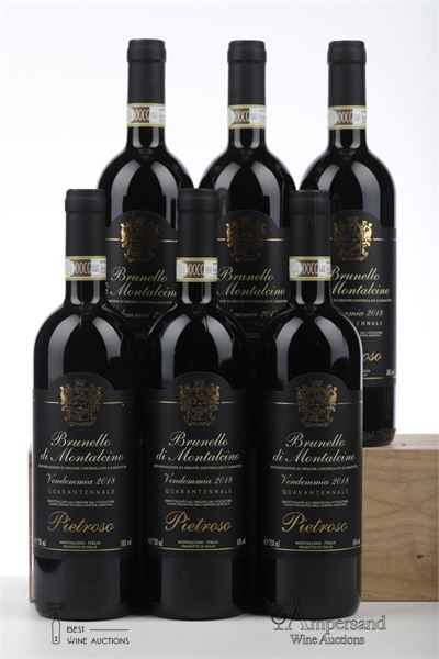 BRUNELLO DI MONTALCINO QUARANTENNALE 2018 - Pietroso - 6 Bottles