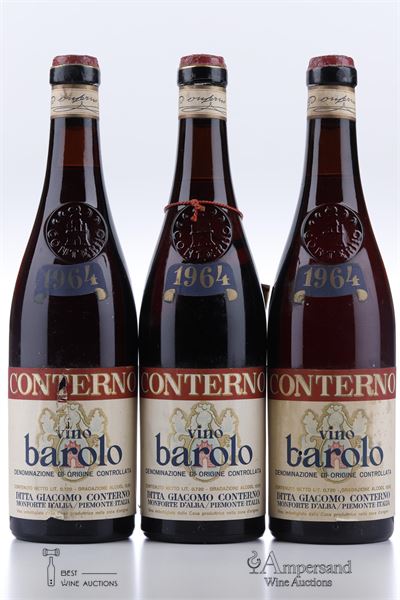 BAROLO 1964 - Giacomo Conterno  - 3 Bottles