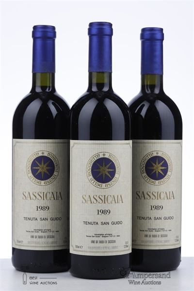SASSICAIA 1989 - Tenuta San Guido - 3 Bottles