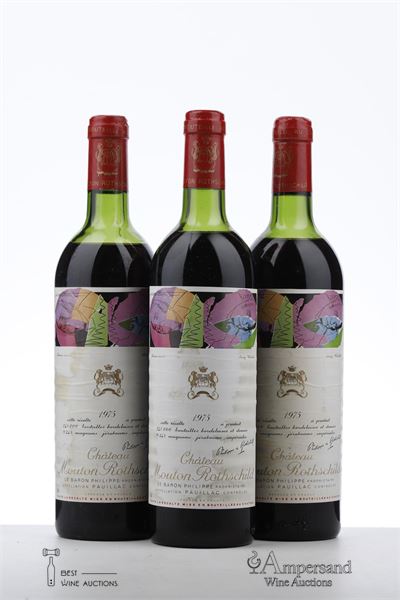 MOUTON ROTHSCHILD 1975 - Mc - 3 Bottles