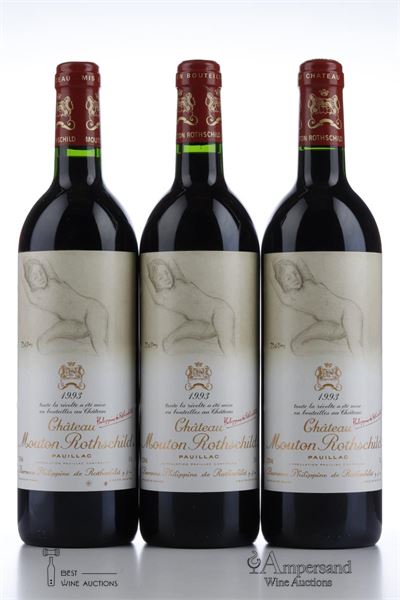 MOUTON ROTHSCHILD 1993 - 3 Bottles
