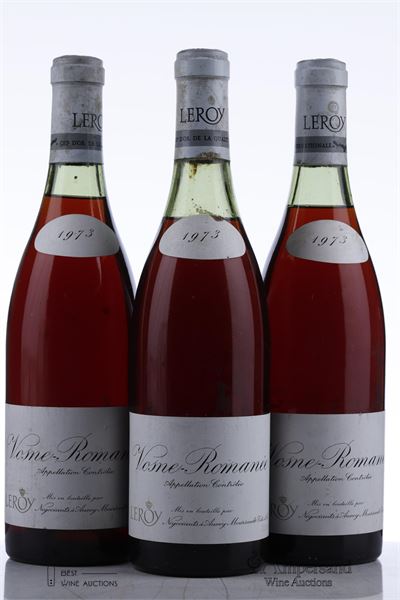 VOSNE ROMANEE 1973 - Leroy Negociant - 3 Bottles