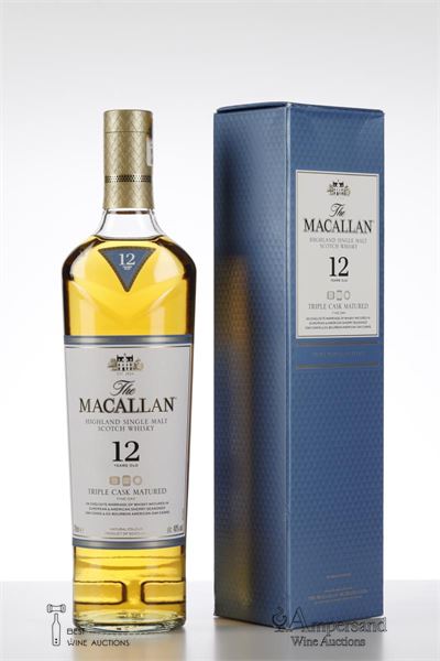 MACALLAN 12 Y FINE OAK NV - Macallan - Triple Cask Matured - Sherry and Ex-Bourbon Oak Casks - 40% - 1 Bottle - Oc 1
