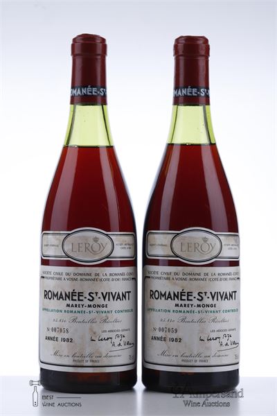ROMANEE ST VIVANT 1982 - Domaine de la Romanee Conti - 2 Bottles