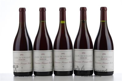 CLOS VOUGEOT 1992 - Prieure Roch - 5 Bottles