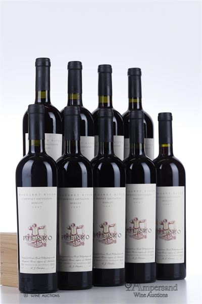 PIERRO CABERNET SAUVIGNON MERLOT 1997 - MIchael Peterkin - 9 Bottles