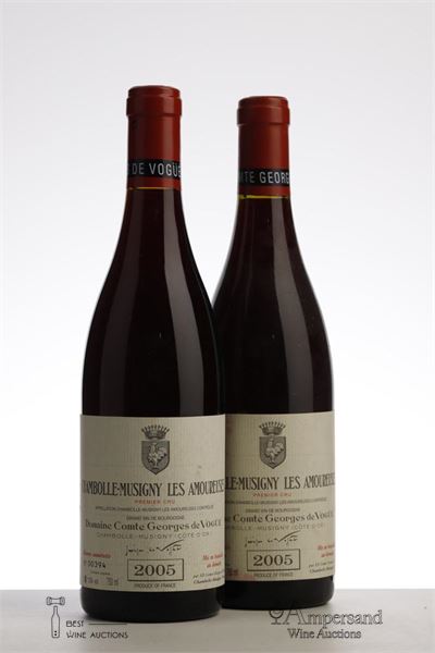 CHAMBOLLE MUSIGNY LES AMOUREUSES 2005 - Comte de Vogue - 2 Bottles