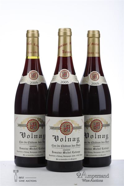 VOLNAY CLOS DU CHATEAU DES DUCS 2005 - Michel Lafarge - 3 Bottles