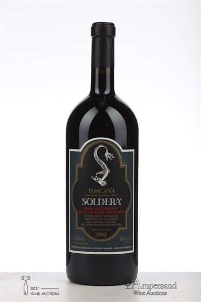 100% SANGIOVESE CASE BASSE 2008 - Soldera - 1 Magnum