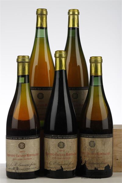 BIENVENUE BATARD MONTRACHET 1952 - Barriere - 5 Bottles