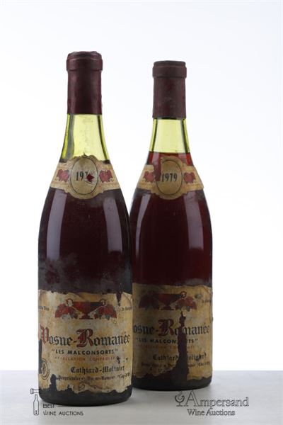VOSNE ROMANEE LES MALCONSORTS 1979 - Cathiard Molinier  - 2 Bottles