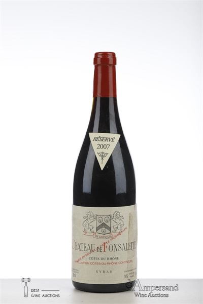 CHATEAU DE FONSALETTE SYRAH 2007 - Reynaud - 1 Bottle