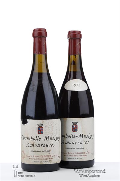 CHAMBOLLE MUSIGNY LES AMOUREUSES 1984 - Robert Groffier - 2 Bottles