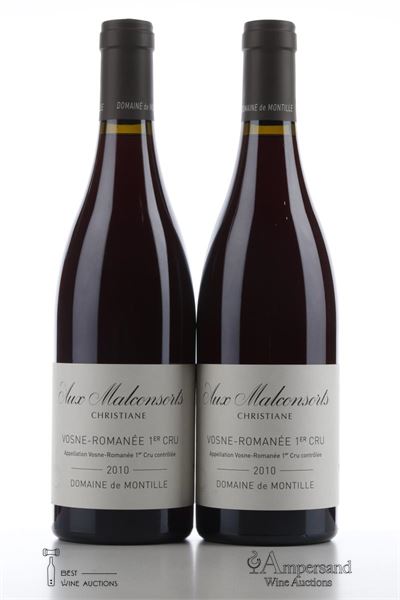 VOSNE ROMANEE AUX MALCONSORTS CHRISTIANE 2010 - Hubert de Montille - 2 Bottles