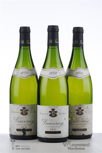 VOUVRAY SEC DOMAINE DU CLOS NAUDIN 2002 - Philippe Foreau - 3 Bottles