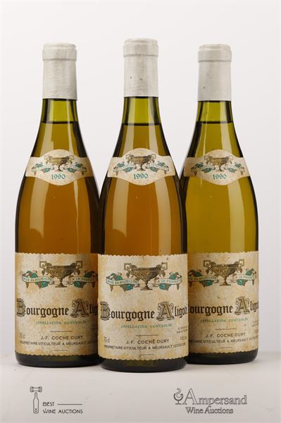 BOURGOGNE ALIGOTE 1990 - Coche Dury - 3 Bottles
