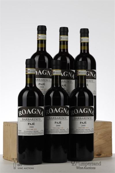 BARBARESCO PAJE VECCHIE VITI 2008 - Roagna - 6 Bottles