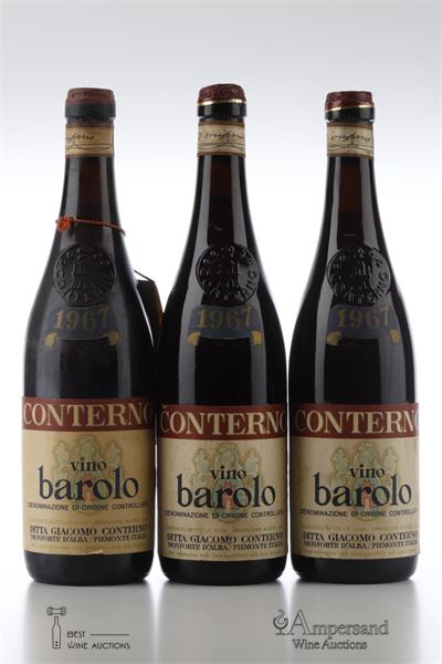 BAROLO 1967 - Giacomo Conterno  - 3 Bottles