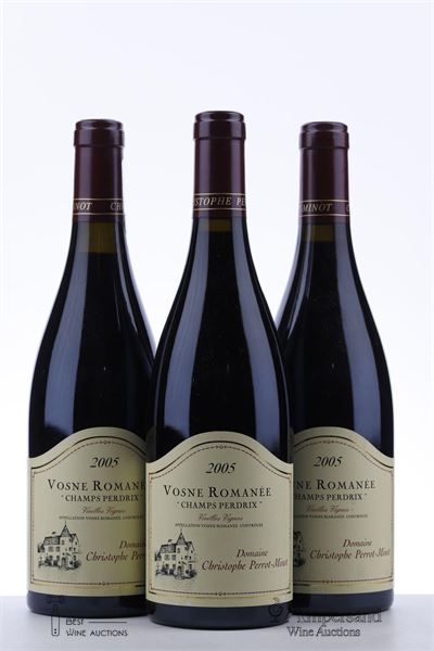 VOSNE ROMANEE CHAMPS PERDRIX VIEILLES VIGNES 2005 - Perrot-Minot - 3 Bottles