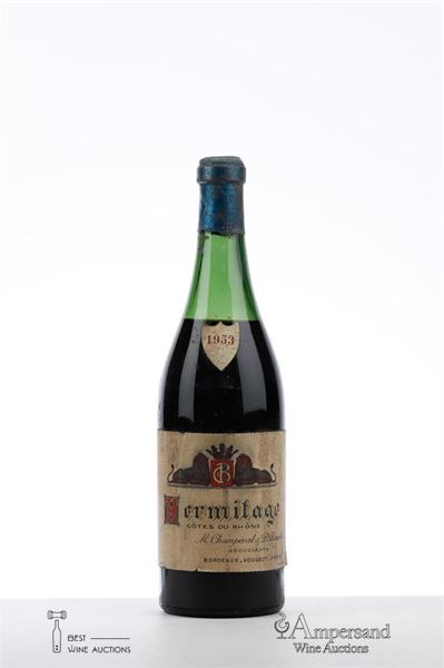HERMITAGE ROUGE 1953 - Champeval Bouillon - 1 Bottle
