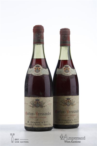 CORTON BRESSANDES 1961 - Deroye - 2 Bottles