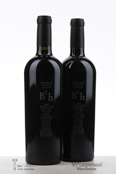 VINEYARD COACH HOUSE BLOCK SHIRAZ 2003 - Branson Coach House - 2 Bottles