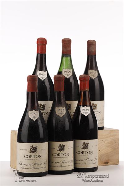 CORTON 1959 - Chanson MB - 6 Bottles