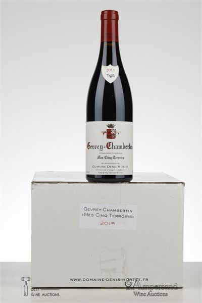 GEVREY CHAMBERTIN MES CINQ TERROIRS 2015 - Denis Mortet - 6 Bottles - Oc 6