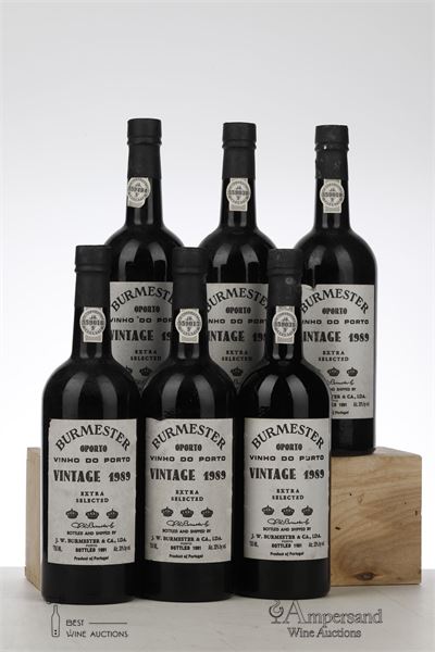 BURMESTER EXTRA SELECTED VINTAGE PORT 1989 - Burmester - 6 Bottles