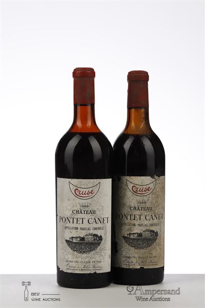 PONTET CANET 1969 - Cruze - 2 Bottles