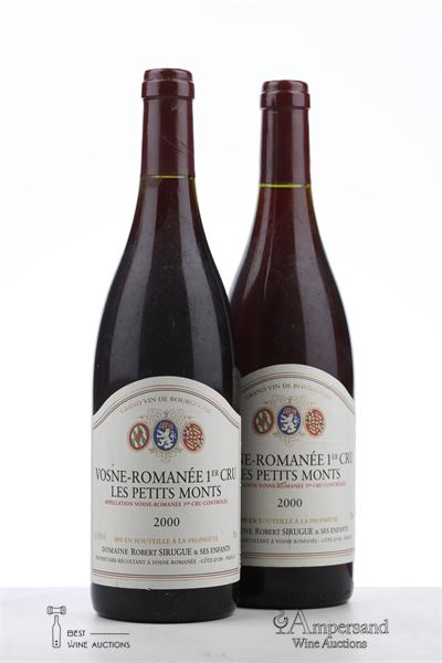 VOSNE ROMANEE LES PETITS MONTS 2000 - Robert Sirugue - 2 Bottles