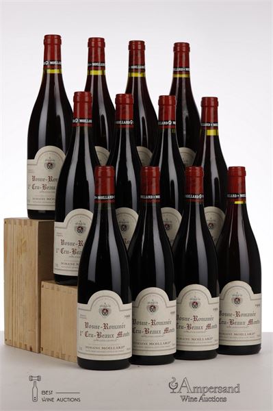 VOSNE ROMANEE LES BEAUX MONTS 1999 - Moillard - 12 Bottles