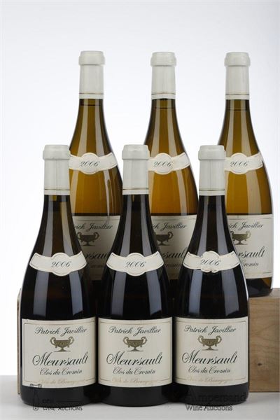 MEURSAULT CLOS DU CROMIN 2006 - Patrick Javillier - 6 Bottles