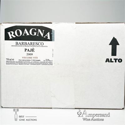 BARBARESCO PAJE VECCHIE VITI 2009 - Roagna - 6 Bottles - Owc 6