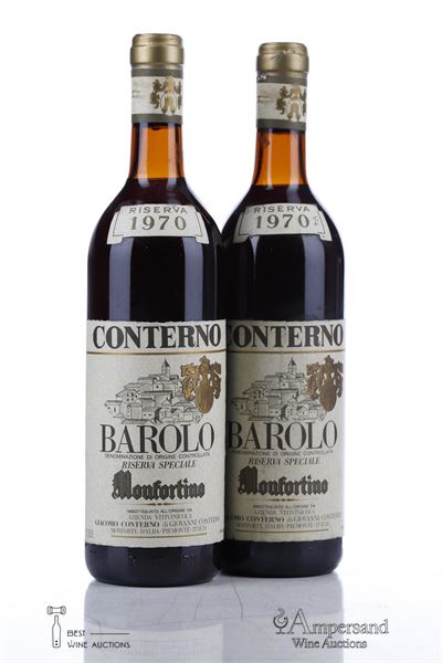 BAROLO MONFORTINO RISERVA SPECIALE 1970 - Giacomo Conterno - 2 Bottles