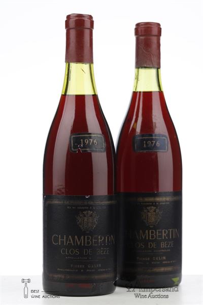 CHAMBERTIN CLOS DE BEZE 1976 - Pierre Gelin - 2 Bottles