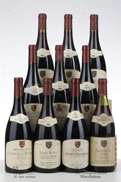 MIXED LOT BOURGOGNE - Roux - 10 Bottles