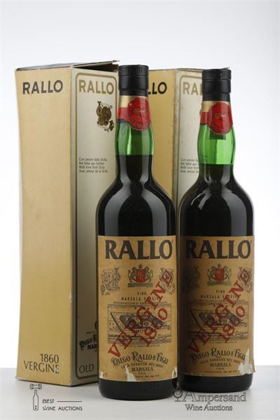 MARSALA VERGINE 1860 - Rallo - 2 Bottles - Oc 1