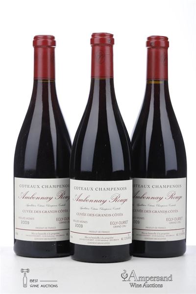 COTEAUX CHAMPENOIS CUVEE DES GRANDS COTES VIEILLES VIGNES 2009 - Egly Ouriet - 3 Bottles