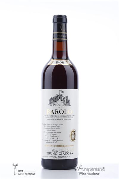 BAROLO VIGNA RIONDA 1968 - Bruno Giacosa - 1 Bottle