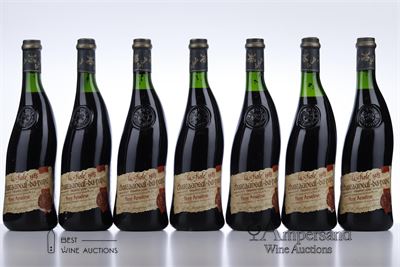 CHATEAUNEUF DU PAPE LA FIOLE DU PAPE 1985 - Pere Anselme - 7 Bottles