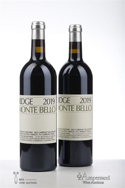 RIDGE MONTE BELLO 2019 - Ridge Vineyard - 2 Bottles