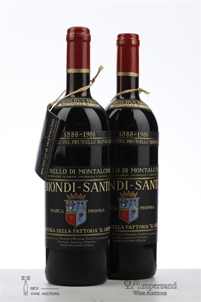 BRUNELLO DI MONTALCINO RISERVA 1982 - Biondi Santi - 2 Bottles