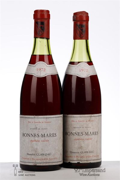 BONNES MARES 1972 - Clair Dau - 2 Bottles