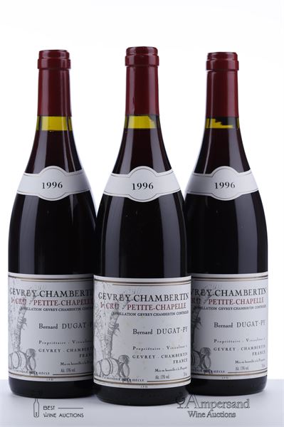 GEVREY CHAMBERTIN PETITE CHAPELLE 1996 - Bernard Dugat Py - 3 Bottles