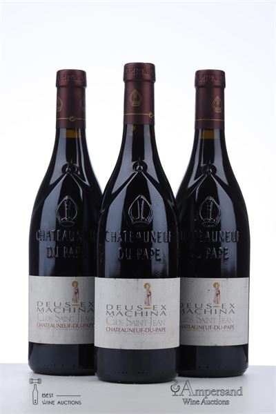 CHATEAUNEUF DU PAPE DEUS EX MACHINA 2006 - Clos Saint Jean - 3 Bottles