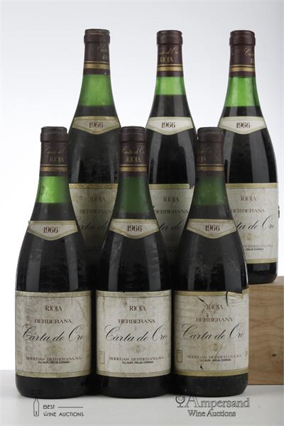 CARTA DE ORO 1966 - Berberana  - 6 Bottles