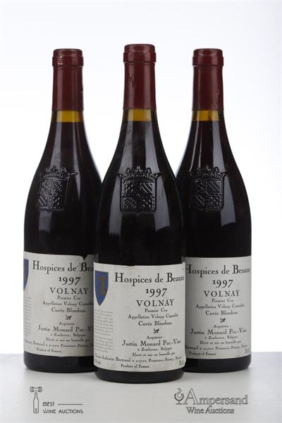 HOSPICES DE BEAUNE VOLNAY CUVEE BLONDEAU 1997 - Bertrand Ambroise - 3 Bottles