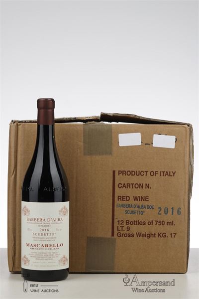 BARBERA D'ALBA SUPERIORE SCUDETTO 2016 - Giuseppe Mascarello - 12 Bottles - Oc 12